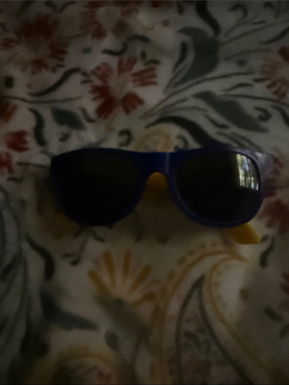 Blue and Yellow Sunglasses - Retro Kid Style